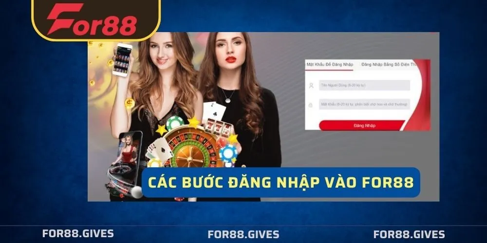 Chi tiết các bước đăng nhập